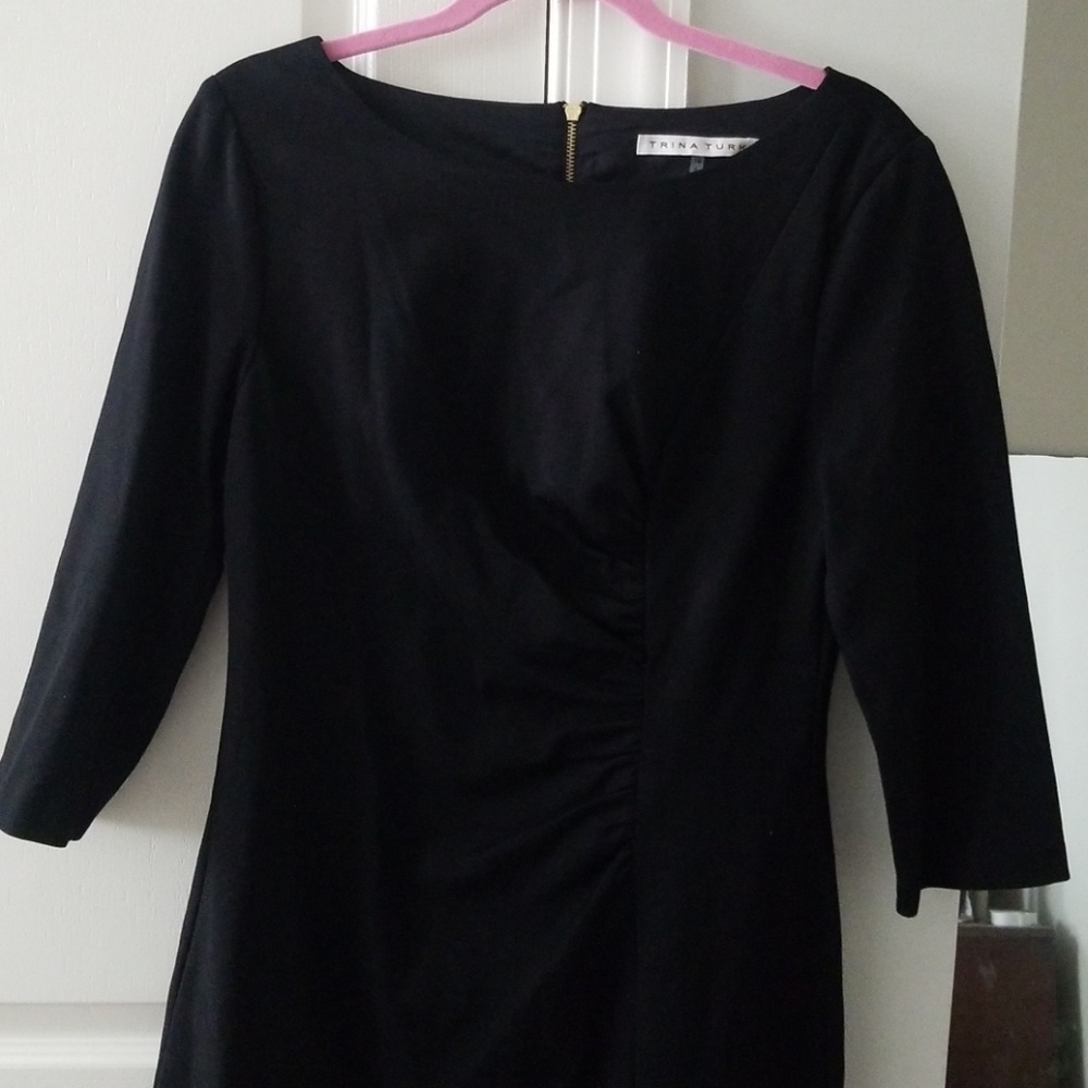 Trina turk black dress size 10